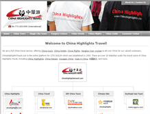 Tablet Screenshot of chinahighlightstravel.com
